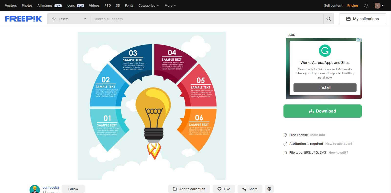 Infographic template design