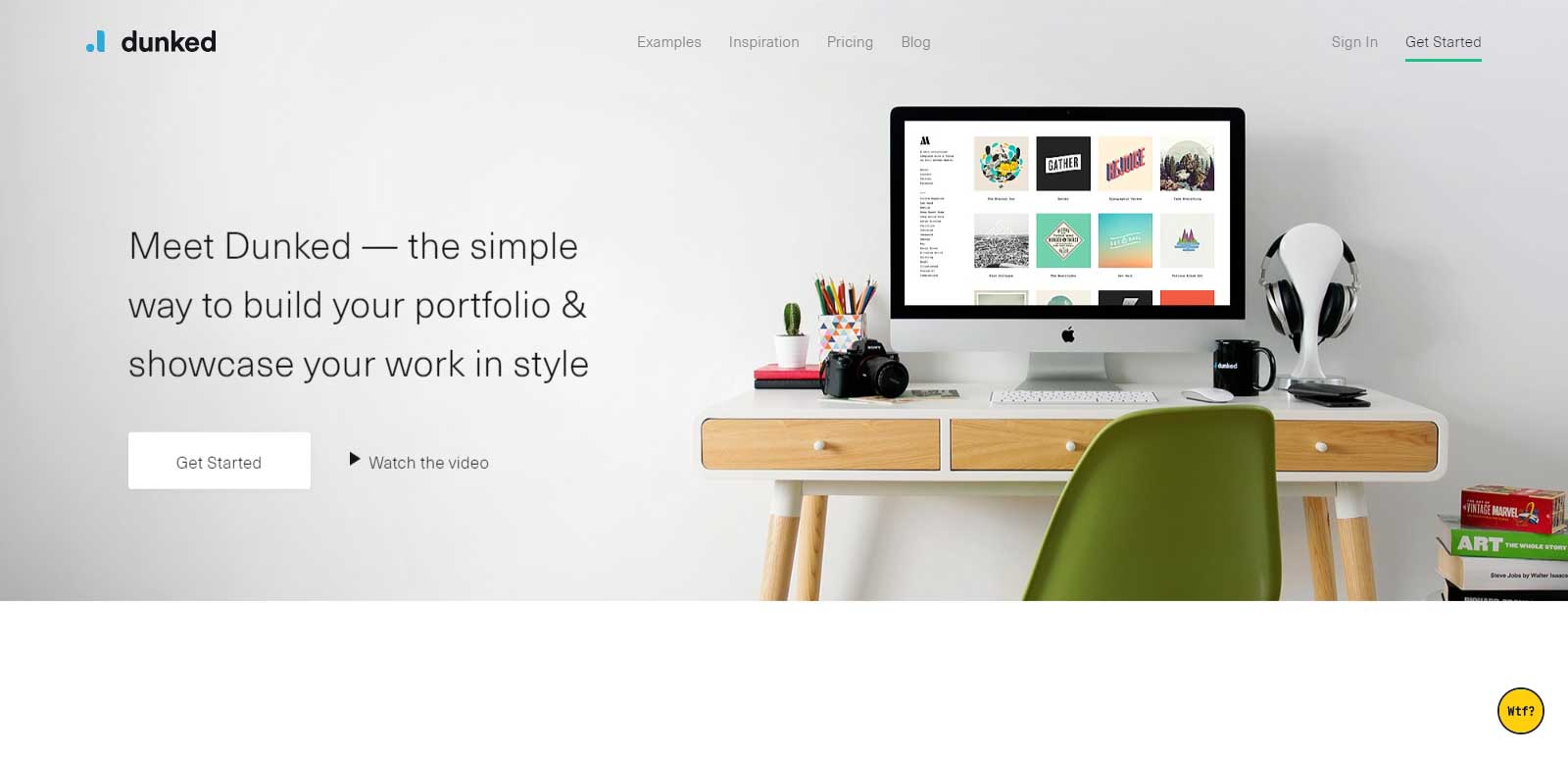 Dunked - Create An Online Portfolio Website