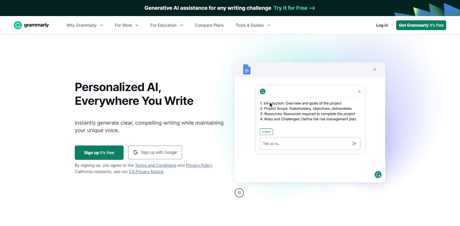 Grammarly Free-Writing-AI-Assistance