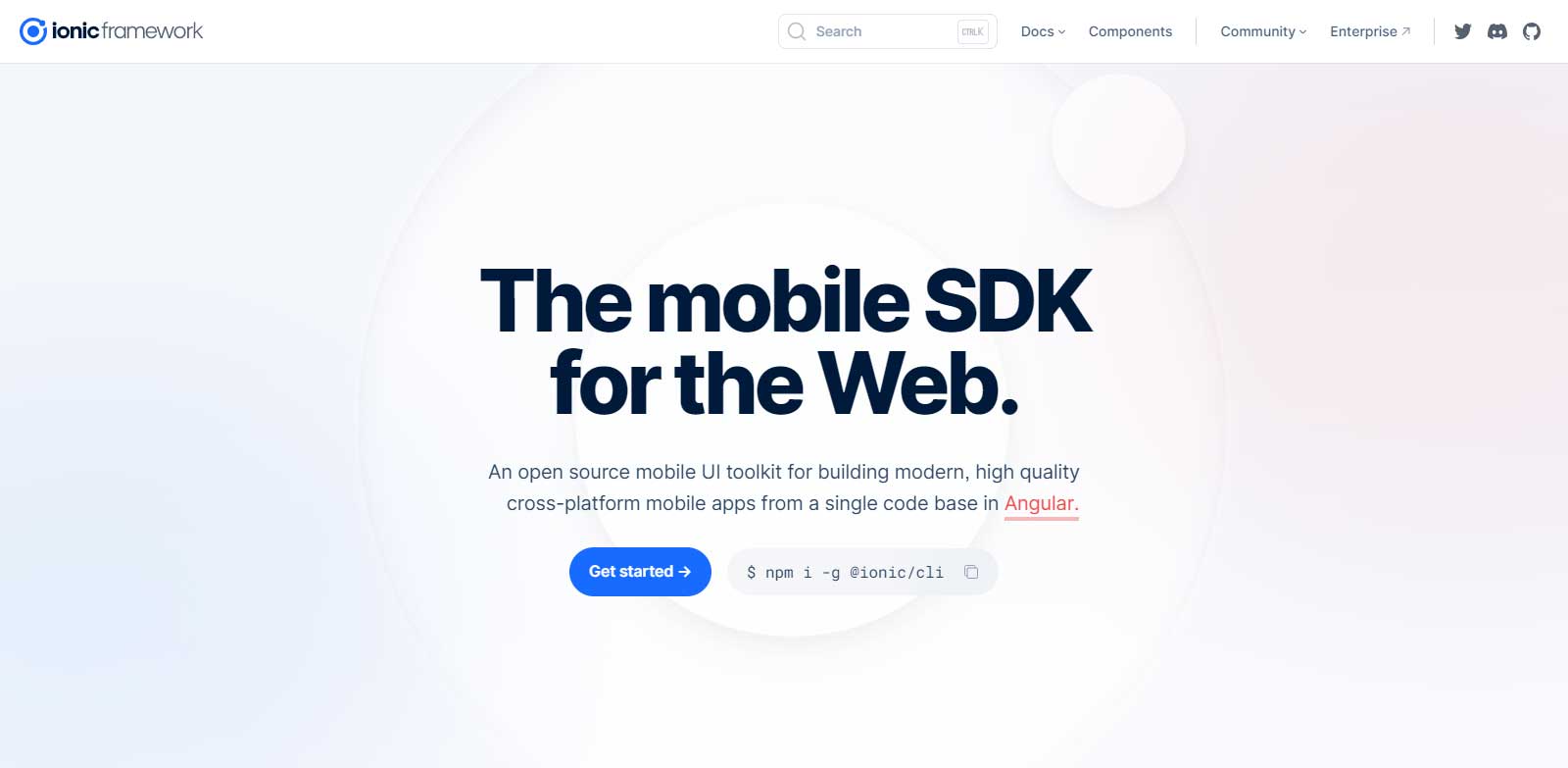Ionic Framework - The Cross-Platform App Development