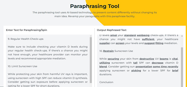 Paraphrase Tool 