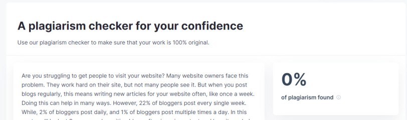 check plagiarism