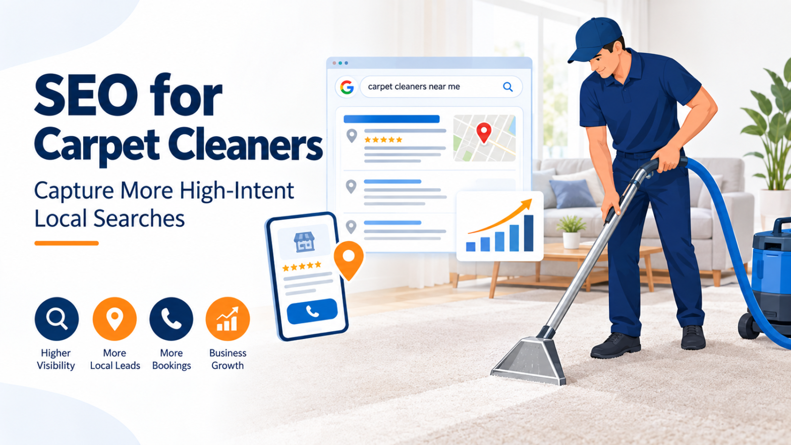 SEO for carpet cleaners to capture high-intent local searches